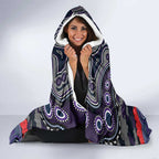 ANZAC Day Melbourne Storm Hooded Blanket Military Memorial Aboriginal Indigenous Art