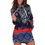 ANZAC Day Melbourne Storm Hoodie Dress Military Memorial Aboriginal Indigenous Art