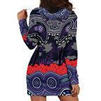 ANZAC Day Melbourne Storm Hoodie Dress Military Memorial Aboriginal Indigenous Art