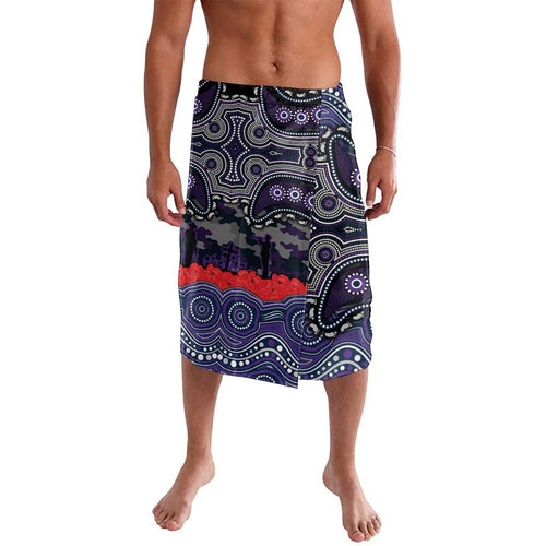 ANZAC Day Melbourne Storm Lavalava Military Memorial Aboriginal Indigenous Art