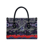 ANZAC Day Melbourne Storm Leather Bag Military Memorial Aboriginal Indigenous Art