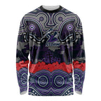 ANZAC Day Melbourne Storm Long Sleeve Shirt Military Memorial Aboriginal Indigenous Art