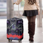 ANZAC Day Melbourne Storm Luggage Cover Military Memorial Aboriginal Indigenous Art
