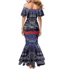 ANZAC Day Melbourne Storm Mermaid Dress Military Memorial Aboriginal Indigenous Art
