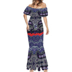 ANZAC Day Melbourne Storm Mermaid Dress Military Memorial Aboriginal Indigenous Art
