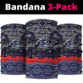 ANZAC Day Melbourne Storm Neck Gaiter Military Memorial Aboriginal Indigenous Art