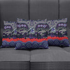 ANZAC Day Melbourne Storm Pillow Cover Military Memorial Aboriginal Indigenous Art