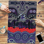 ANZAC Day Melbourne Storm Puzzle Military Memorial Aboriginal Indigenous Art