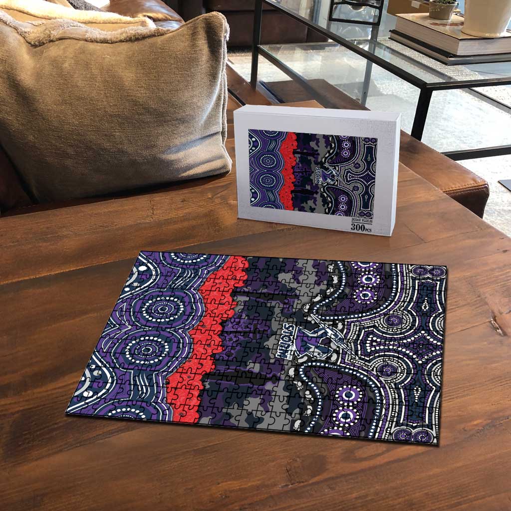 ANZAC Day Melbourne Storm Puzzle Military Memorial Aboriginal Indigenous Art
