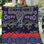 ANZAC Day Melbourne Storm Quilt Military Memorial Aboriginal Indigenous Art