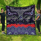 ANZAC Day Melbourne Storm Quilt Military Memorial Aboriginal Indigenous Art