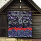 ANZAC Day Melbourne Storm Quilt Military Memorial Aboriginal Indigenous Art