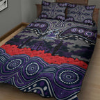 ANZAC Day Melbourne Storm Quilt Bed Set Military Memorial Aboriginal Indigenous Art