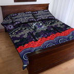 ANZAC Day Melbourne Storm Quilt Bed Set Military Memorial Aboriginal Indigenous Art