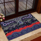 ANZAC Day Melbourne Storm Rubber Doormat Military Memorial Aboriginal Indigenous Art