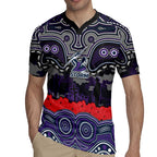 ANZAC Day Melbourne Storm Rugby Jersey Military Memorial Aboriginal Indigenous Art
