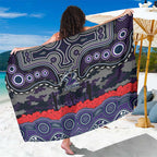 ANZAC Day Melbourne Storm Sarong Military Memorial Aboriginal Indigenous Art