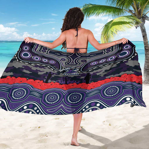 ANZAC Day Melbourne Storm Sarong Military Memorial Aboriginal Indigenous Art