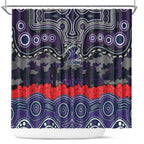 ANZAC Day Melbourne Storm Shower Curtain Military Memorial Aboriginal Indigenous Art