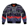 ANZAC Day Melbourne Storm Sleeve Zip Bomber Jacket Military Memorial Aboriginal Indigenous Art