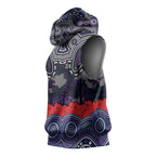 ANZAC Day Melbourne Storm Sleeveless Hoodie Military Memorial Aboriginal Indigenous Art