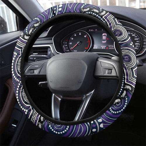 ANZAC Day Melbourne Storm Steering Wheel Cover Military Memorial Aboriginal Indigenous Art