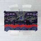 ANZAC Day Melbourne Storm Tablecloth Military Memorial Aboriginal Indigenous Art