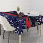 ANZAC Day Melbourne Storm Tablecloth Military Memorial Aboriginal Indigenous Art