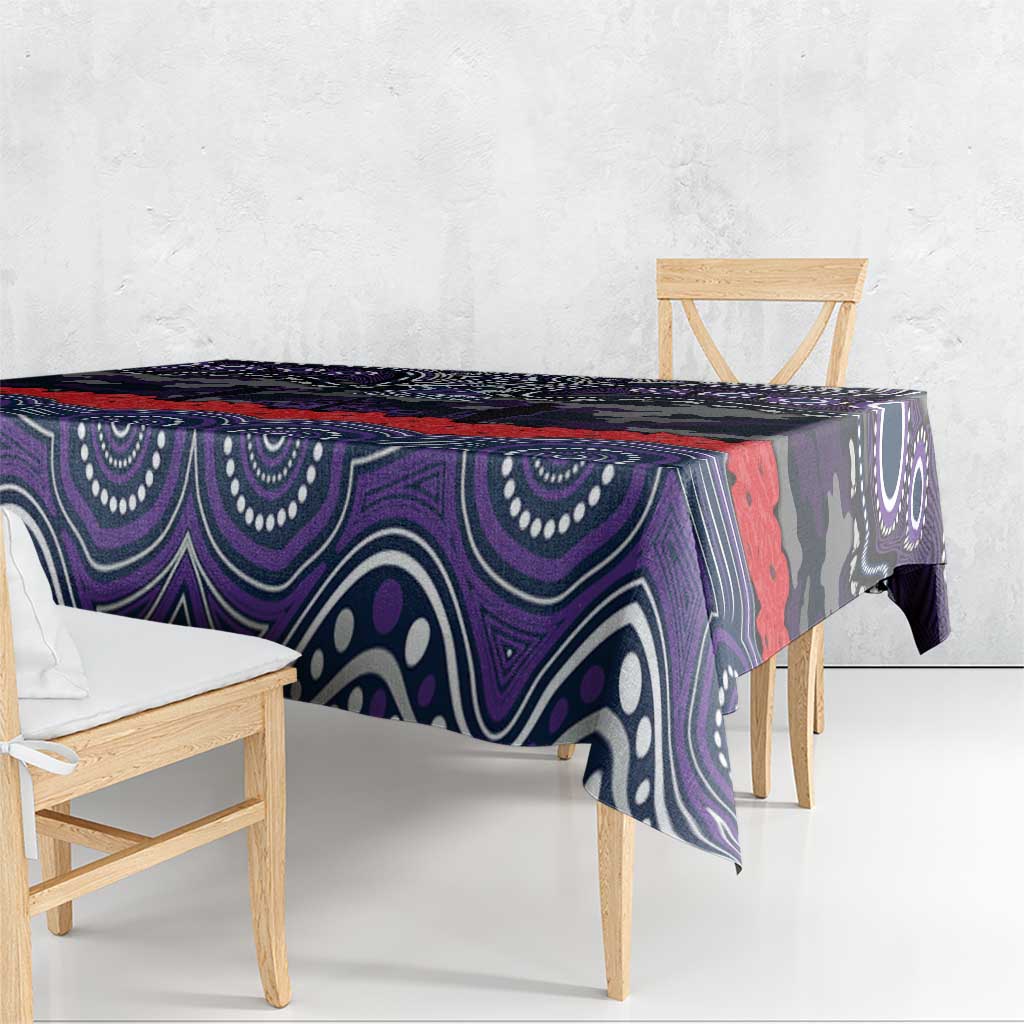 ANZAC Day Melbourne Storm Tablecloth Military Memorial Aboriginal Indigenous Art