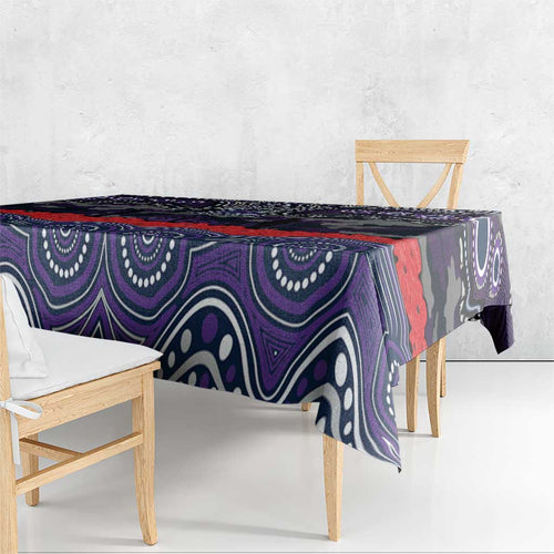 ANZAC Day Melbourne Storm Tablecloth Military Memorial Aboriginal Indigenous Art