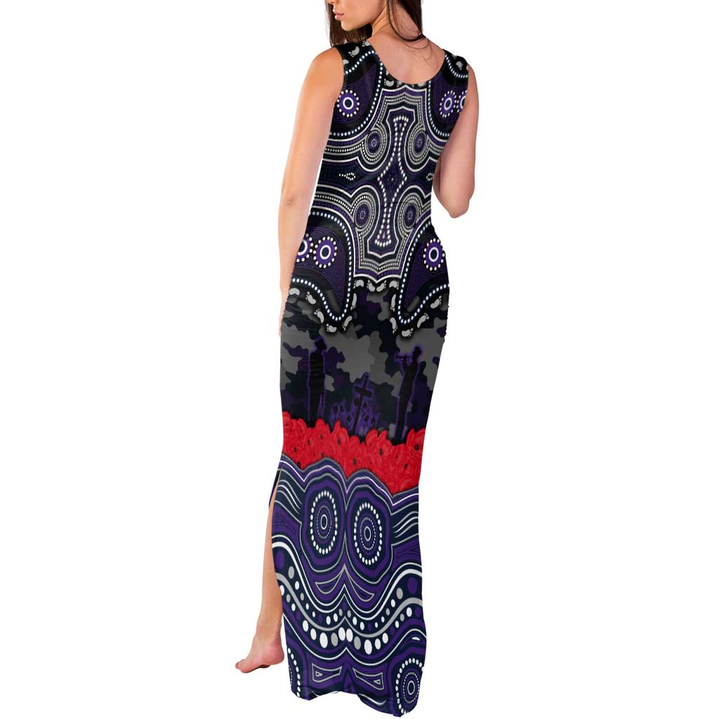 ANZAC Day Melbourne Storm Tank Maxi Dress Military Memorial Aboriginal Indigenous Art
