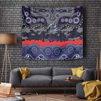 ANZAC Day Melbourne Storm Tapestry Military Memorial Aboriginal Indigenous Art