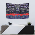 ANZAC Day Melbourne Storm Tapestry Military Memorial Aboriginal Indigenous Art