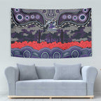 ANZAC Day Melbourne Storm Tapestry Military Memorial Aboriginal Indigenous Art