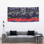 ANZAC Day Melbourne Storm Tapestry Military Memorial Aboriginal Indigenous Art