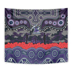 ANZAC Day Melbourne Storm Tapestry Military Memorial Aboriginal Indigenous Art