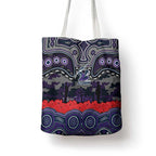 ANZAC Day Melbourne Storm Tote Bag Military Memorial Aboriginal Indigenous Art