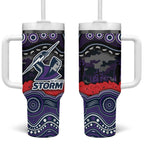 ANZAC Day Melbourne Storm Tumbler With Handle Military Memorial Aboriginal Indigenous Art