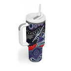 ANZAC Day Melbourne Storm Tumbler With Handle Military Memorial Aboriginal Indigenous Art