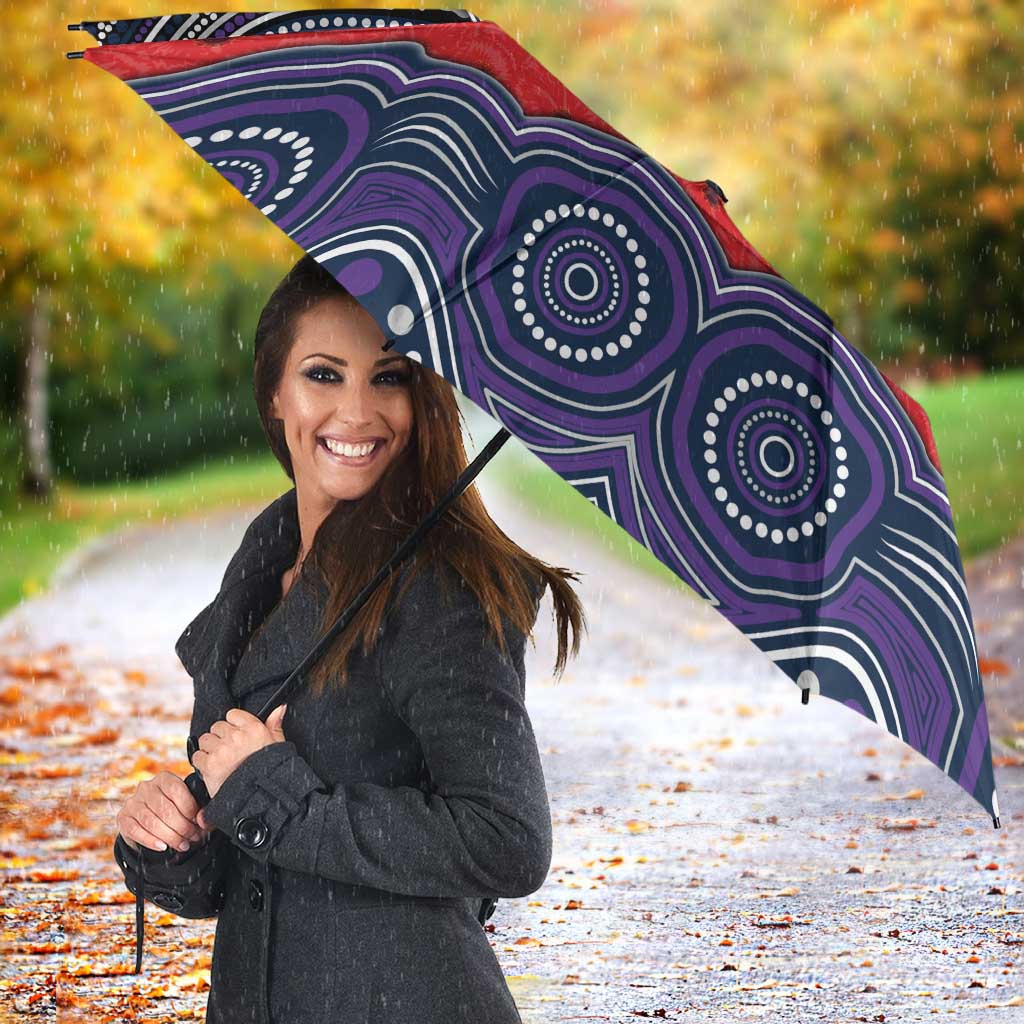 ANZAC Day Melbourne Storm Umbrella Military Memorial Aboriginal Indigenous Art