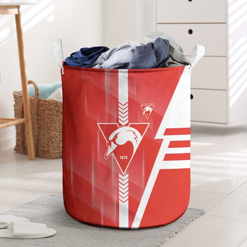 Sydney Swans Laundry Basket Modern Geometric Sports Graphic Style