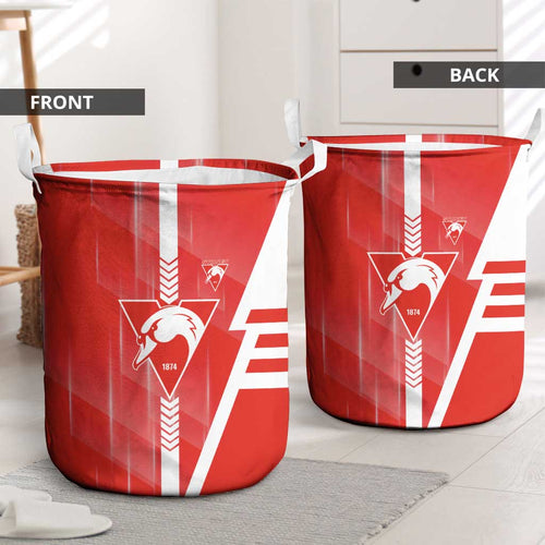 Sydney Swans Laundry Basket Modern Geometric Sports Graphic Style