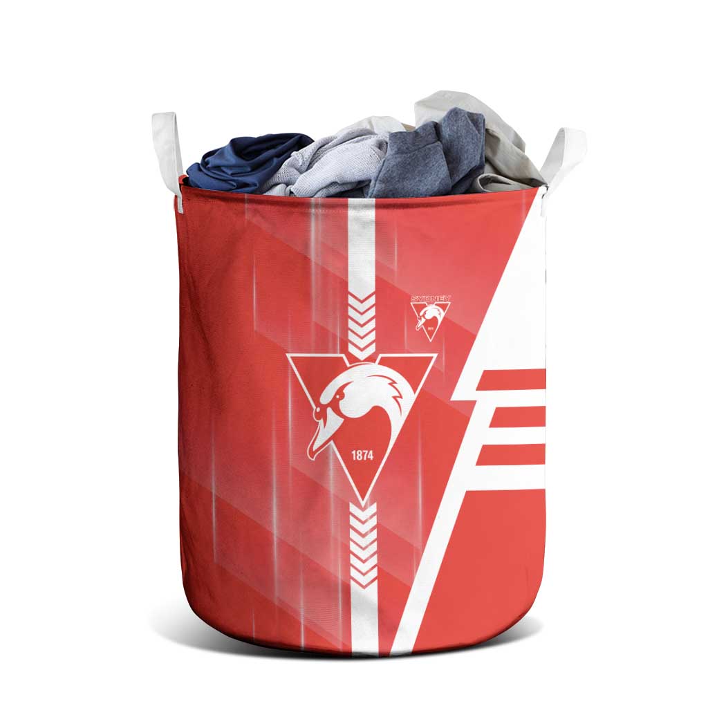 Sydney Swans Laundry Basket Modern Geometric Sports Graphic Style