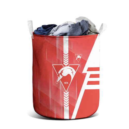 Sydney Swans Laundry Basket Modern Geometric Sports Graphic Style