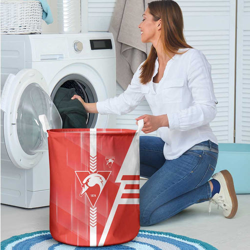 Sydney Swans Laundry Basket Modern Geometric Sports Graphic Style
