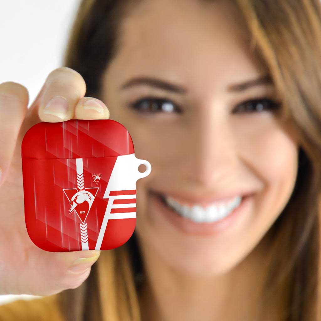 Sydney Swans AirPods Case Modern Geometric Sports Graphic Style