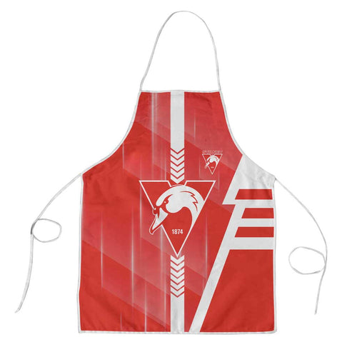 Sydney Swans Apron Modern Geometric Sports Graphic Style