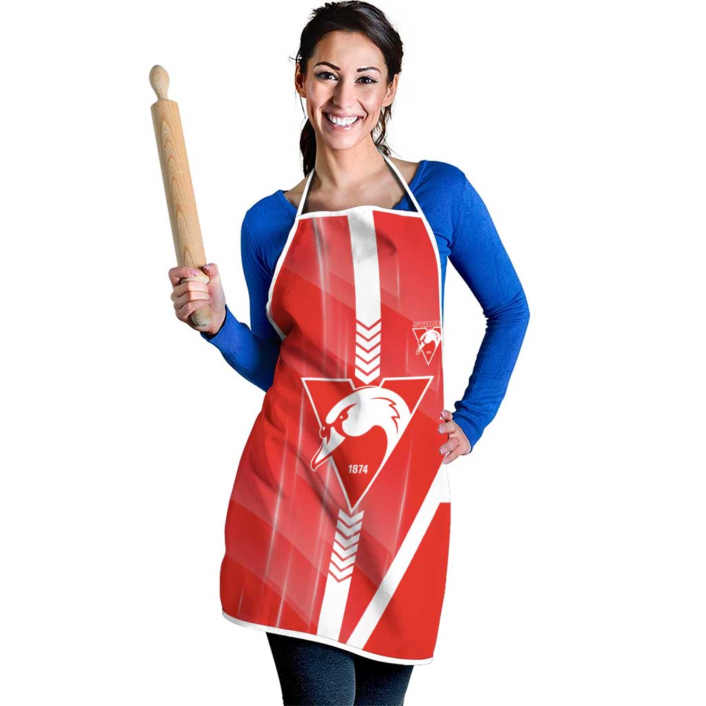 Sydney Swans Apron Modern Geometric Sports Graphic Style