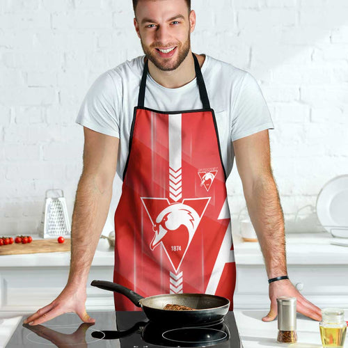Sydney Swans Apron Modern Geometric Sports Graphic Style