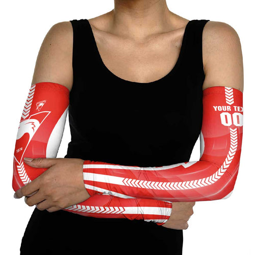 Personalized Sydney Swans Arm Sleeves Modern Geometric Sports Graphic Style